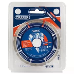 Draper 115 x 22.2mm Segmented Rim Diamond Blade