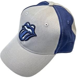 The Rolling Stones - Navy Tongue Unisex Baseball Cap - Grey/Blue