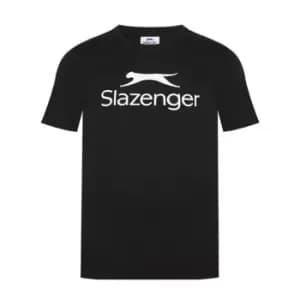 Slazenger Large Logo Tee Mens - Black