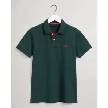 Gant Contrast Rugger Polo Shirt - Tartan 374