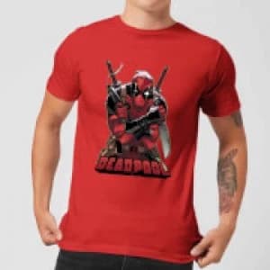 Marvel Deadpool Ready For Action T-Shirt - Red - L