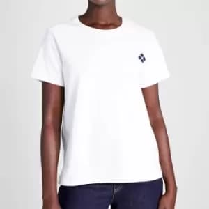 Kate Spade New York Womens Spade Flower T-Shirt - White - M