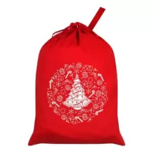 Grindstore The Joy of Christmas Santa Sack (One Size) (Red)