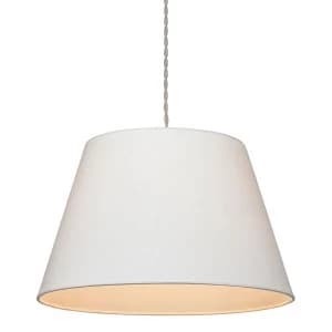 Village At Home Large Drum Shade - Ivory