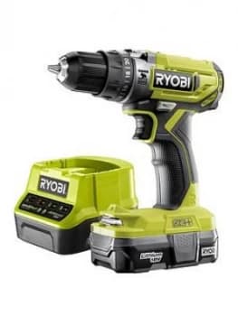 Ryobi Combi Drill Kit (R18Pd2-113, 1.3Ah Battery, 2.0A Charger)