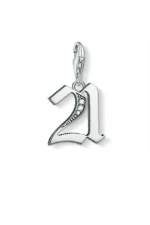 Ladies Thomas Sabo Sterling Silver Charm Club 21 Charm 1507-643-21