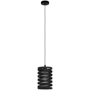 Eglo Cremella Slim Pendant Ceiling Light Black