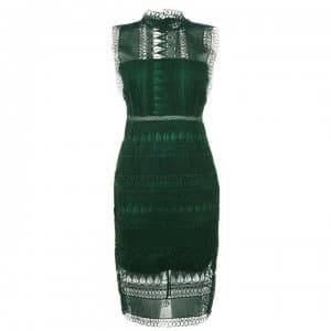 Bardot Mariano Dress - Dark Green