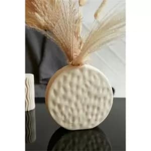 I Saw It First Stone Circle Textured Vase 16cm - Brown