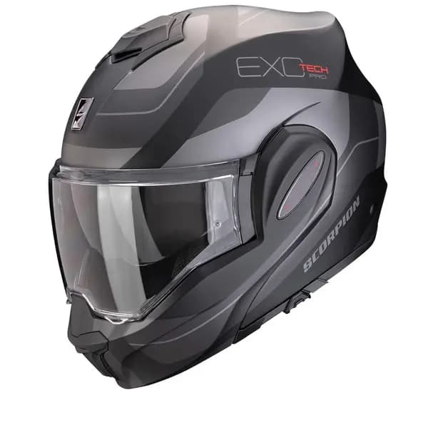 Scorpion Exo-Tech Evo Pro Commuta Matt Black-Silver Modular Helmet Size XS