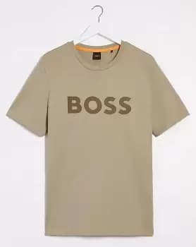 BOSS Beige Bold Logo T-Shirt