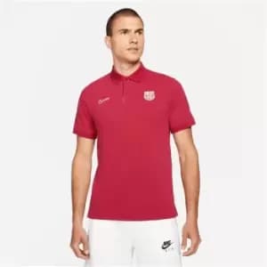 Nike FC Barcelona Polo Shirt Mens - Red