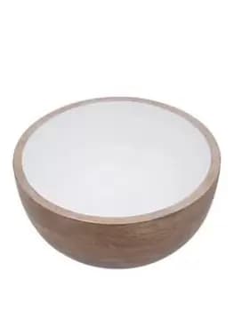 Premier Housewares Kara Mango Wood Round Bowl