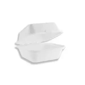 Vegware Bagasse Takeaway Boxes 6" White Pack of 50 B003 VG92000