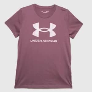 Under Armour Live Sportstyle Graphic Ss In Purple