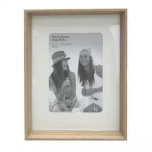 Natural Wood Box Style 5 X 7 Photo Frame