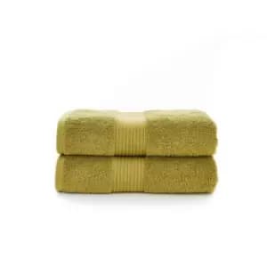 Deyongs Bliss Pima 2 Pack Bath Towel - Olive
