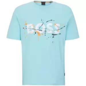 Boss Art T Shirt - Blue