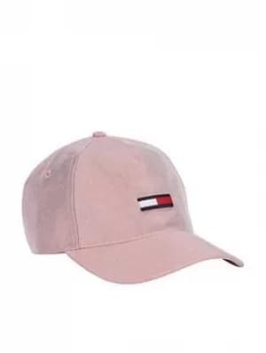 Tommy Jeans Tjw Flag Washed Denim Cap, Pink, Women