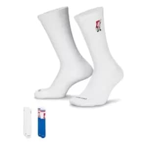 Nike Everyday Plus Cushioned Crew Socks (2 Pairs) - Multi