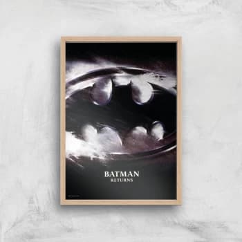 Batman Returns Giclee Art Print - A2 - Wooden Frame