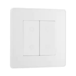 BG Evolve Pearl White 200W Double Touch Dimmer Switch 2-Way Secondary - PCDCLTDS2W