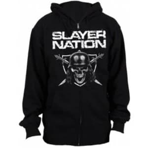 Slayer Slayer Nation Mens Zip Hoodie: Medium