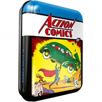 DC Retro Action Comic Collector Playing Cards & Tin