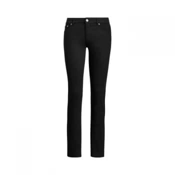 Lauren by Ralph Lauren Midrise 5 Pocket Jeans - Black