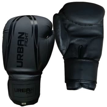 Training Boxing Gloves - 12oz - Matt Black - Urban Fight