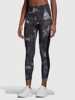 Adidas Designed 2 Move Printed 7/8 Leggings - Black