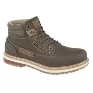 Route 21 Mens 6 Eyelet Ankle Boot (10 UK) (Dark Brown)