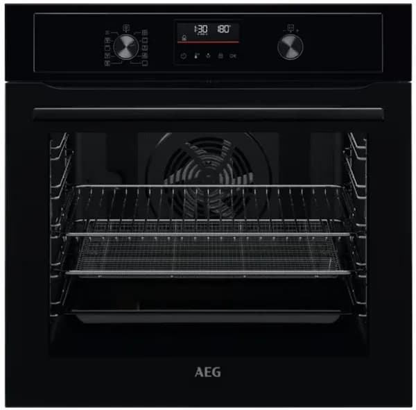 AEG 6000 Series BPX535A61B Built In Electric Single Oven and Pyrolytic Cleaning - Black - A+ Rated