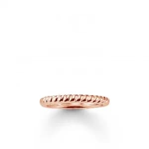 Thomas Sabo Ring 925 Sterling Silver Gold Plated Rose Gold Jewellery
