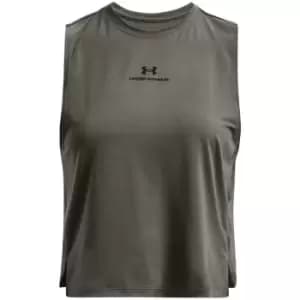 Under Armour Armour Rush Crop Tank Top Womens - Grey