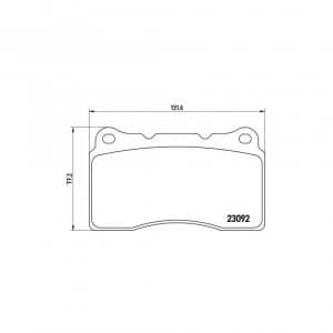 Front Brake Pad Set BREMBO P 54 040