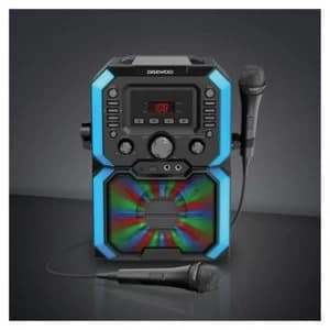 Daewoo AVS1492 Bluetooth Karaoke Machine in White CD Player USB