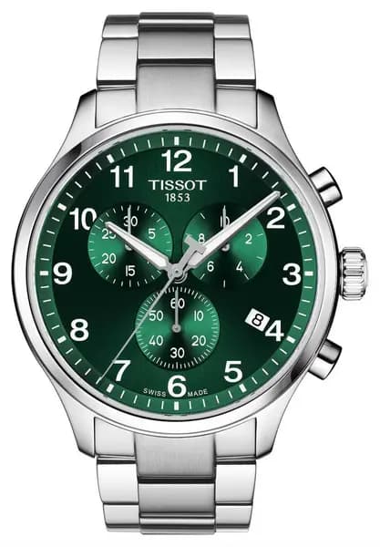 Tissot T1166171109200 Chrono XL Classic (45mm) Green Dial / Watch