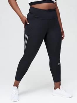 adidas Plus Size Own The Run Leggings - Black, Size 1X, Women