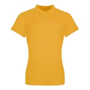 AWDis Just Polos Womens/Ladies The 100 Girlie Polo Shirt (S) (Mustard)