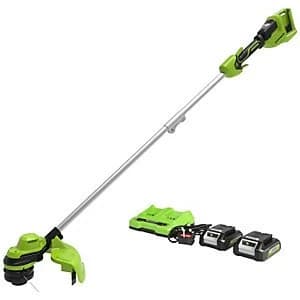 Greenworks 48V (2 X 24V) Line Trimmer with 2 x 24v 2Ah battery and charger