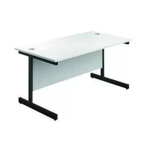 Jemini Rectangular Single Upright Cantilever Desk 1200x800x730mm