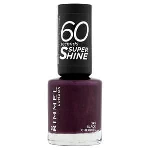 Rimmel Nail Polish 60 Second Black Cherries 8ml Purple
