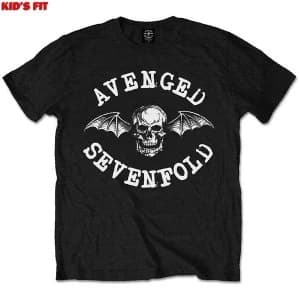 Avenged Sevenfold - Classic Deathbat Kids 3 - 4 Years T-Shirt - Black