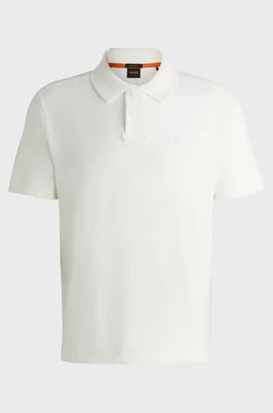 BOSS Bodywear Cotton-Blend Terry Shirt - M White Shirts male 50511083-106 M