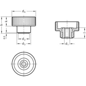 GN420-M10 Knurled Nuts