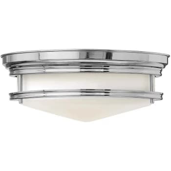 Hadley - 3 Light Semi Flush Ceiling Light Chrome, E27 - Elstead