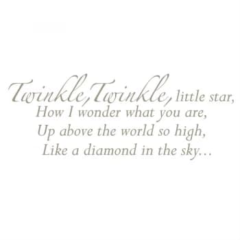 Fine Decor Fine Decor Twinkle Twinkle Little Star Wall Decal