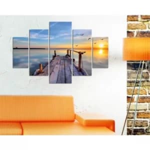 ST123 Multicolor Decorative MDF Painting (5 Pieces)