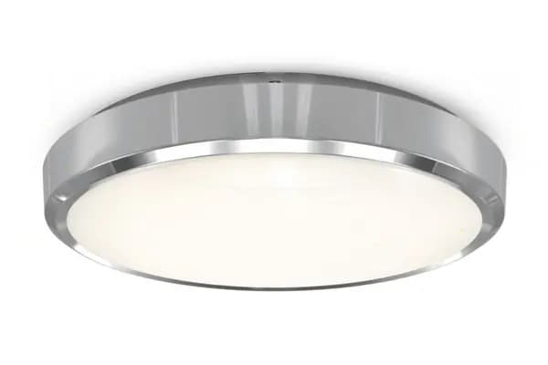 4lite IP54 Surface Circular Wall/Ceiling Light - Chrome